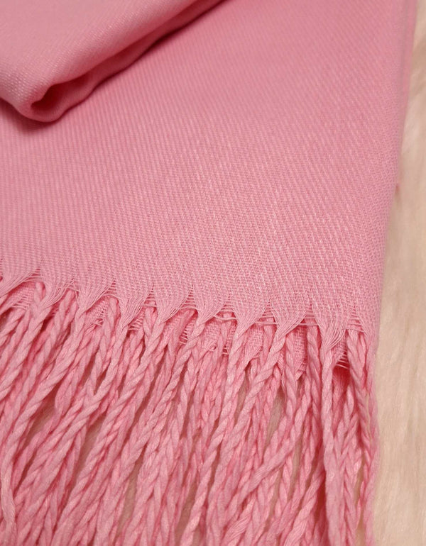 Plain Cashmere Hijab- Light Pink