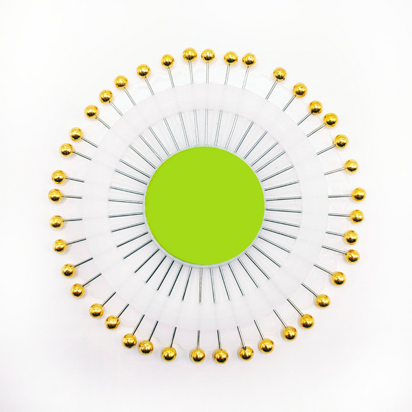 Premium Pearl pins - Pin Wheel - Golden