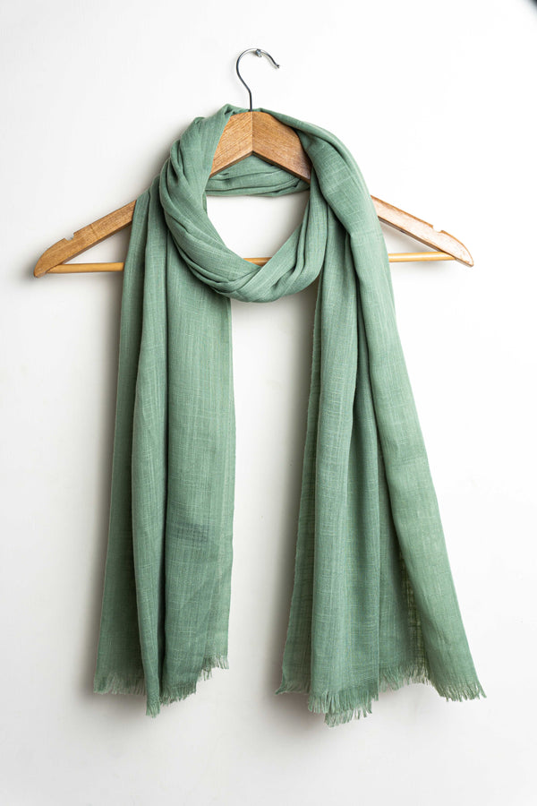 Turkish Lawn Hijab - Light Green