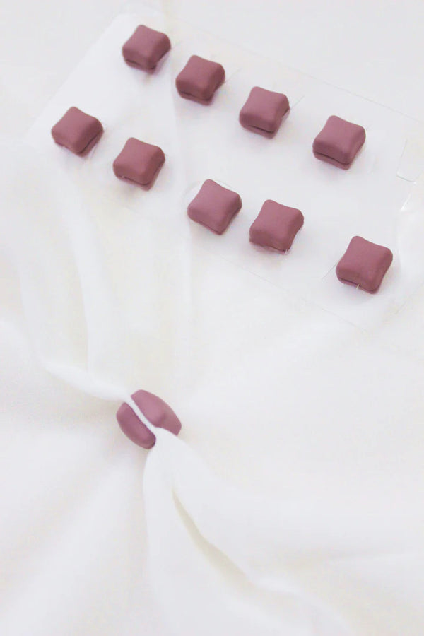 Square Hijab Magnets - Matte Mauve