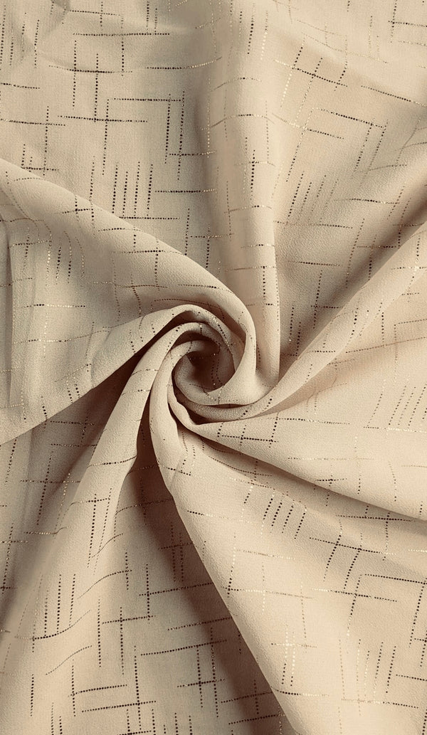 Abstract Chiffon Hijab - Nude