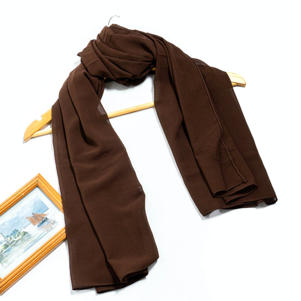 Georgette Chiffon - Dark Brown