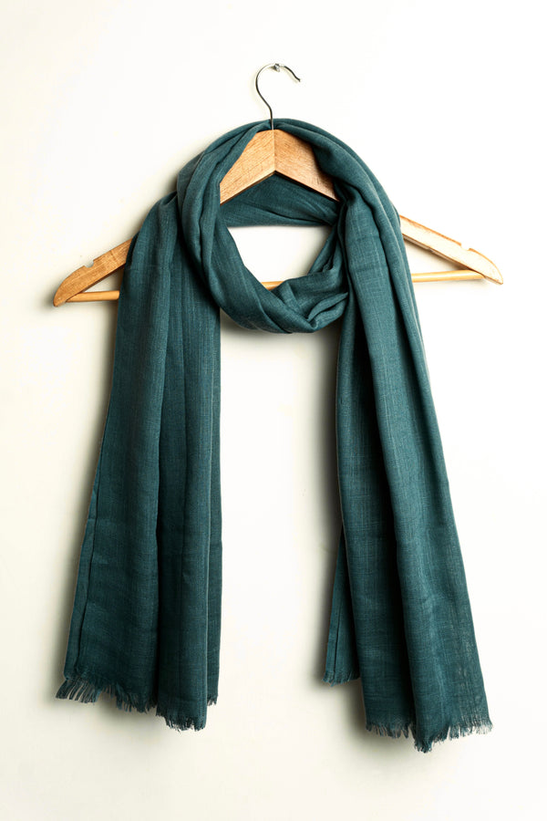 Turkish Lawn Hijab - Dark Green