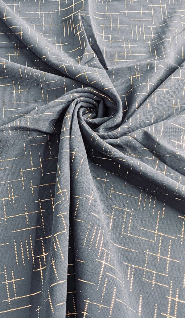 Abstract Chiffon Hijab - Gray