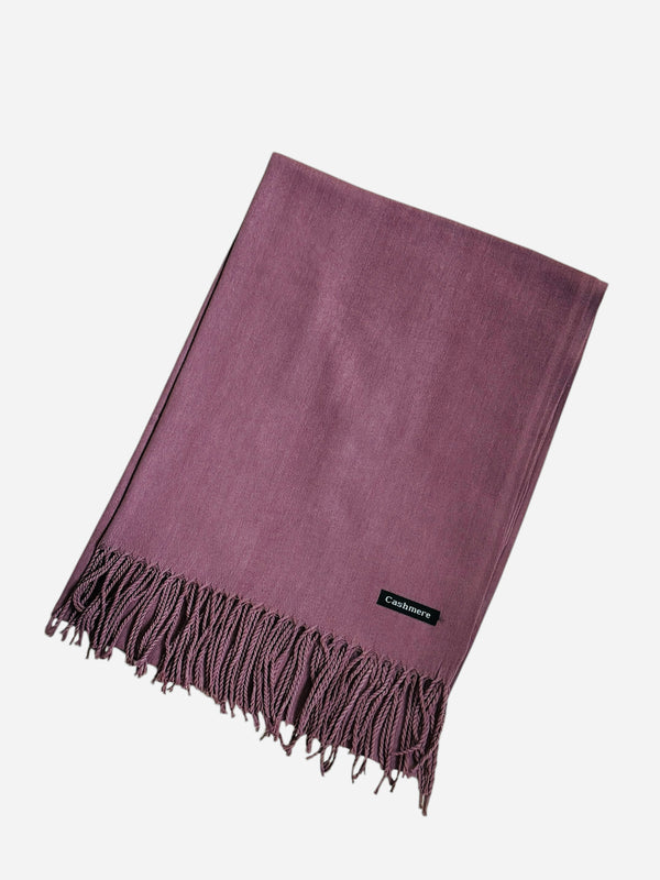 Plain Cashmere Hijab- Muted Plum
