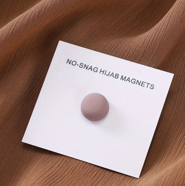 Rounded Hijab Magnets - Matte Nude Pink