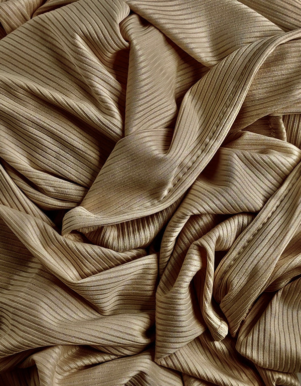 Ribbed Jersey - Tan