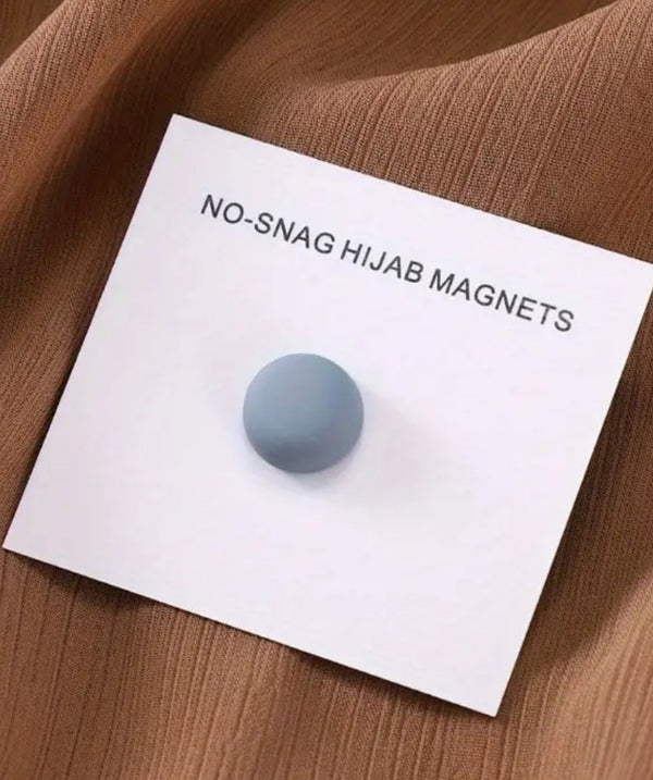 Rounded Hijab Magnets - Matte Gray