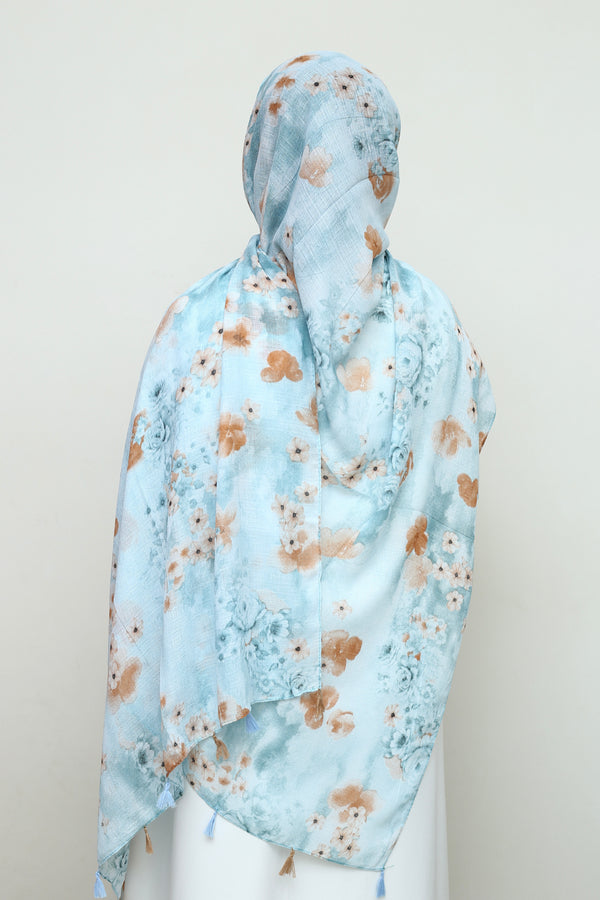 Blossom Hue Hijab- Sea Breeze