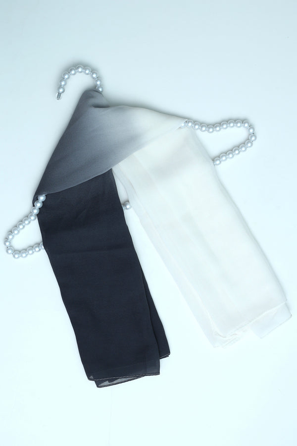 Etheral Ombre Chiffon- Moonlight Mist