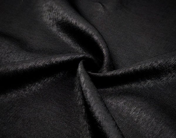 Velvet Silk Hijab- Black