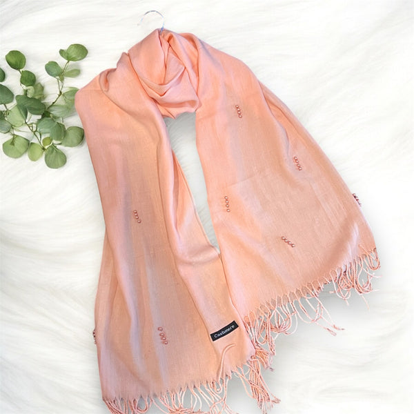 Pearl Cashmere Hijab- Tea Pink