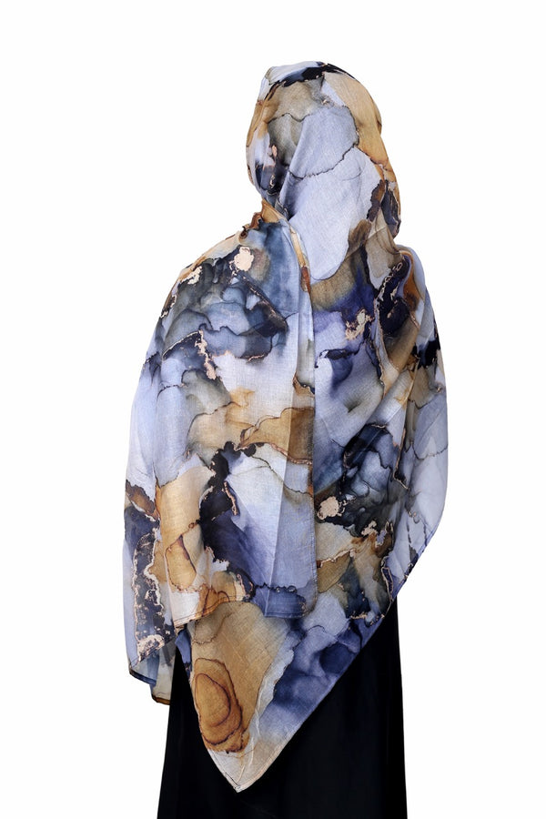 Modal Hijab-Sunkissed Marble