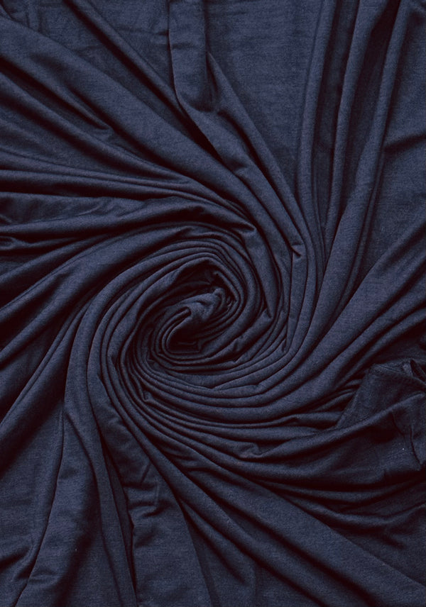 Bamboo Jersey Hijab- Navy Blue