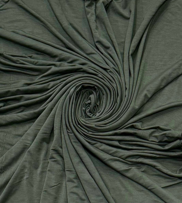 Bamboo Jersey Hijab- Muted Olive