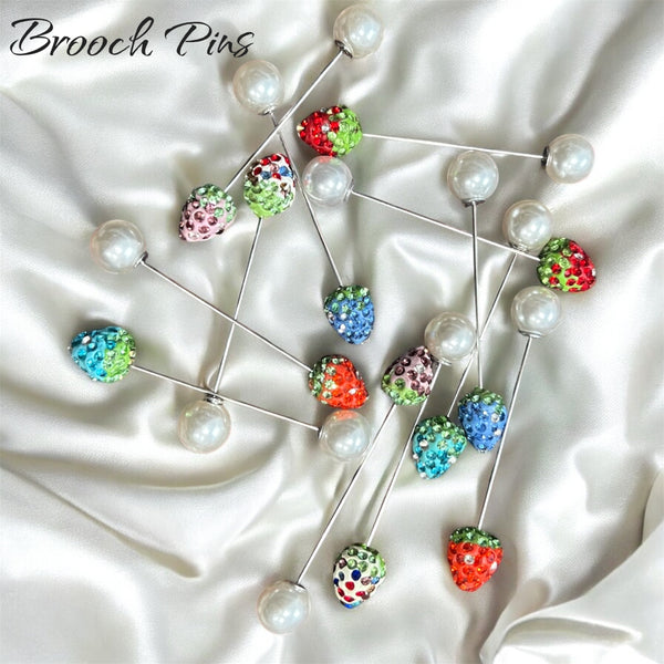 Strawberry Brooch Pins