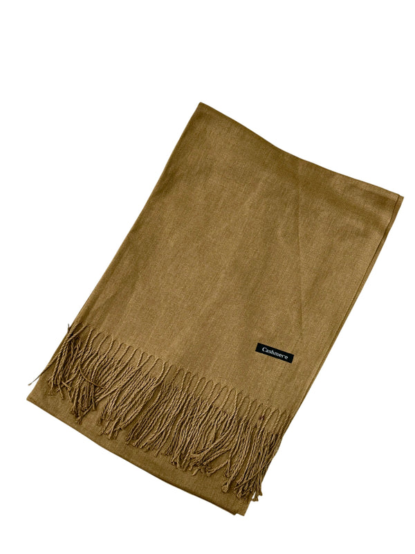Plain Cashmere Hijab- Caramel