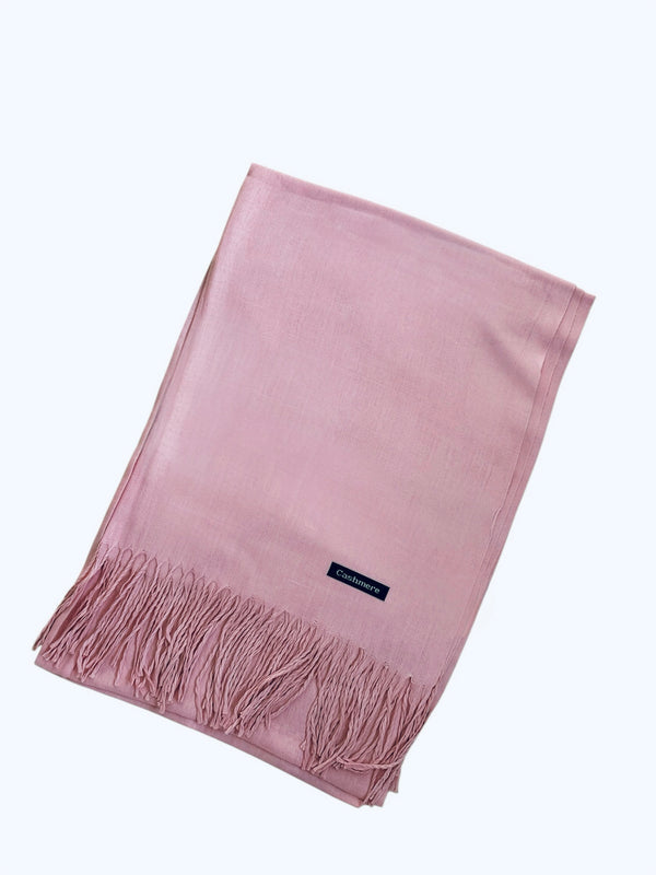 Plain Cashmere Hijab- Light Pink