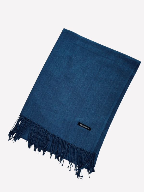Plain Cashmere Hijab- Midnight Blue