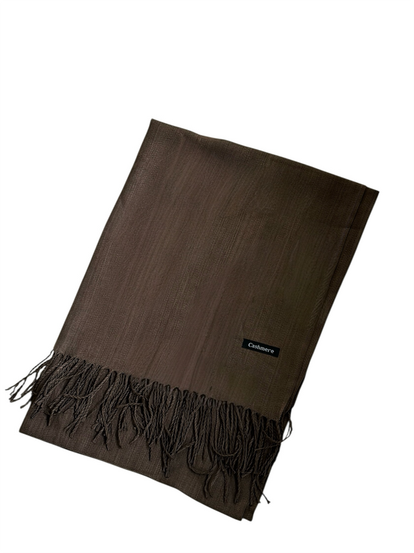 Plain Cashmere Hijab- Burnette