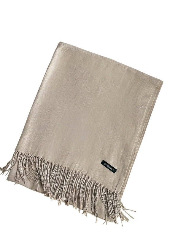 Plain Cashmere Hijab- Fawn