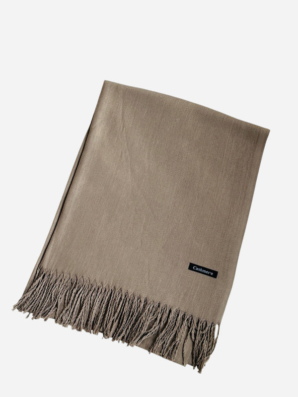 Plain Cashmere Hijab- Beige