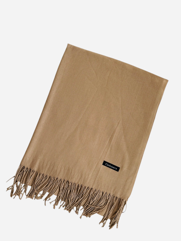 Plain Cashmere Hijab- Sand