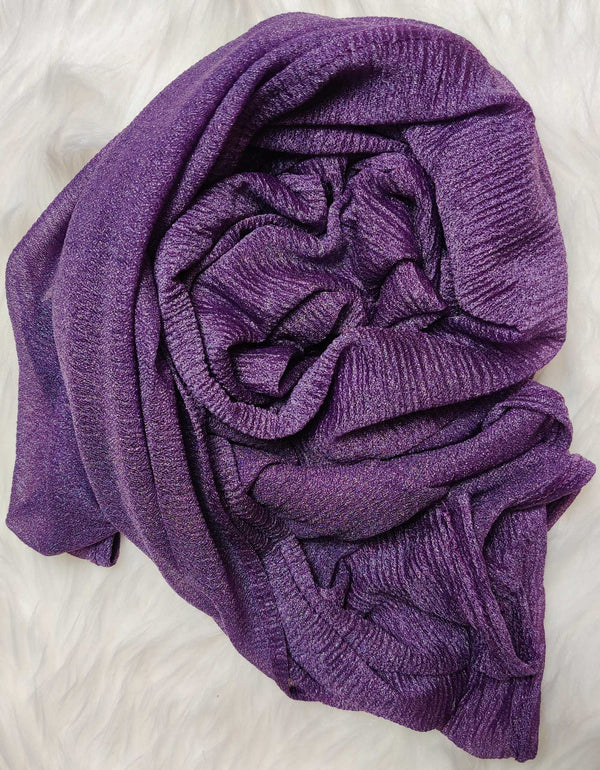 Shimmer Jersey Hijab- Purple