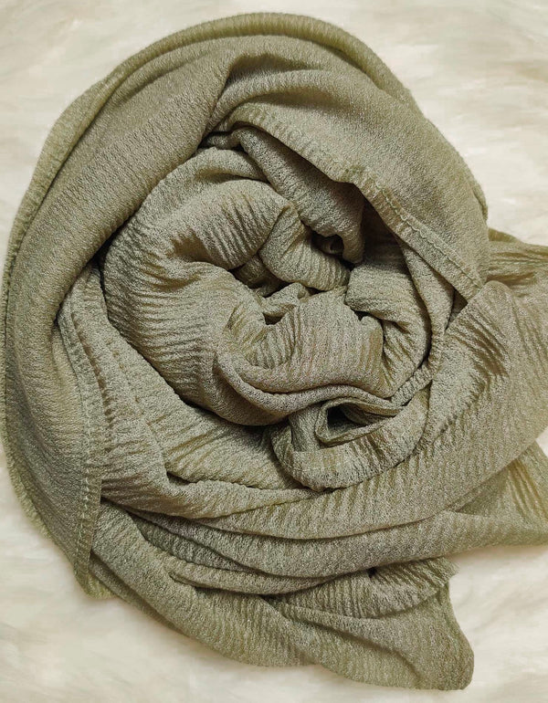 Shimmer Jersey Hijab- Sage