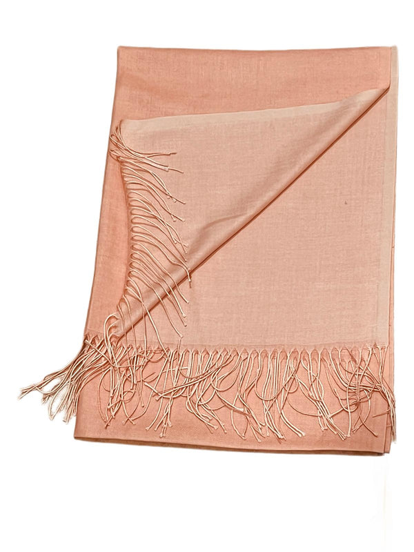 Dual Tone Cashmere Hijab - Peach