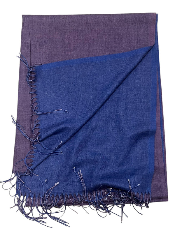 Dual Tone Cashmere Hijab - Purple