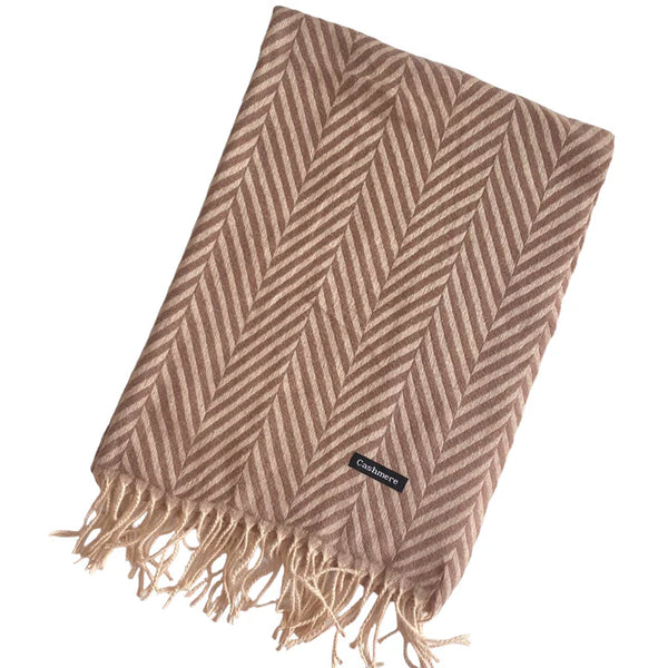 Chevron Woolen-Coffee