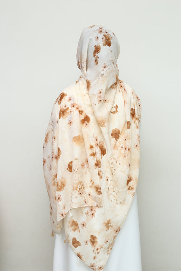 Blossom Hues Hijab- Honey Bloom