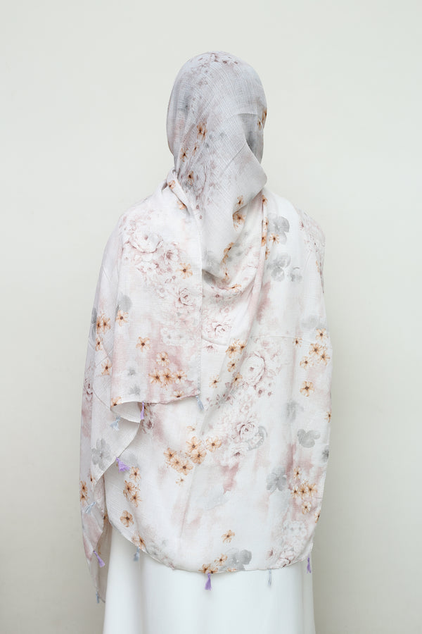 Blossom Hues Hijab- Moonlit Rose